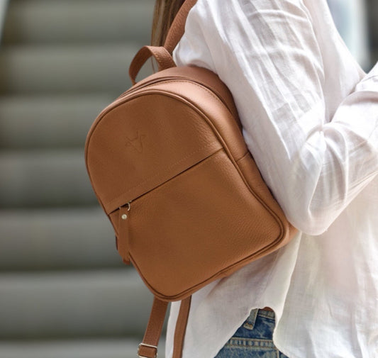 Small Leather Backpack